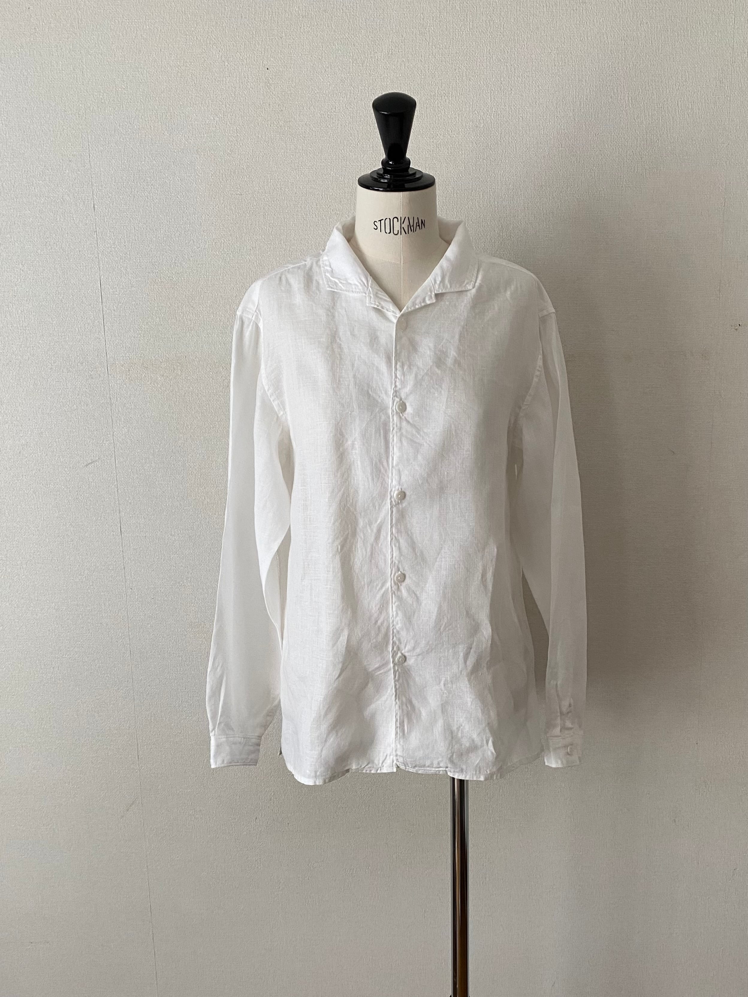 再入荷】MITTAN 大麻開襟シャツ 白 SH-117 ユニセックス | Herios