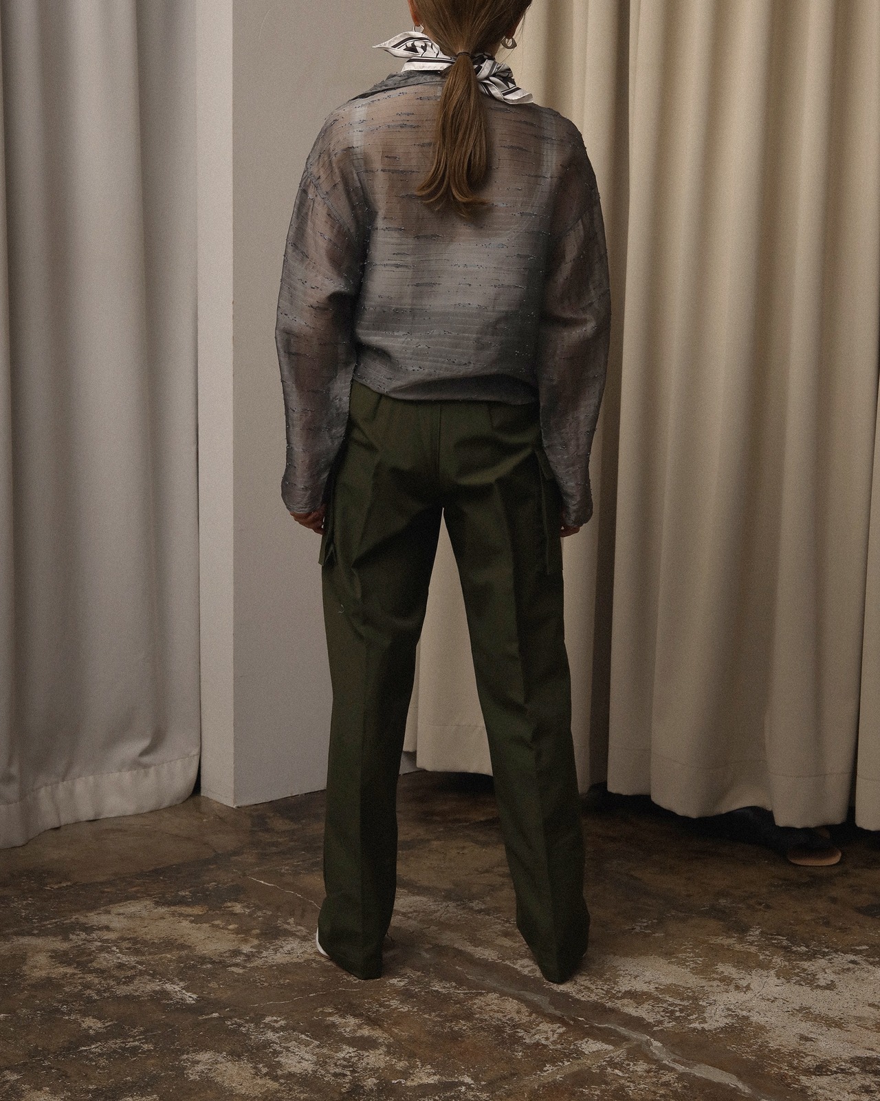 1980's Zoran / Sheer Open Front Jacket