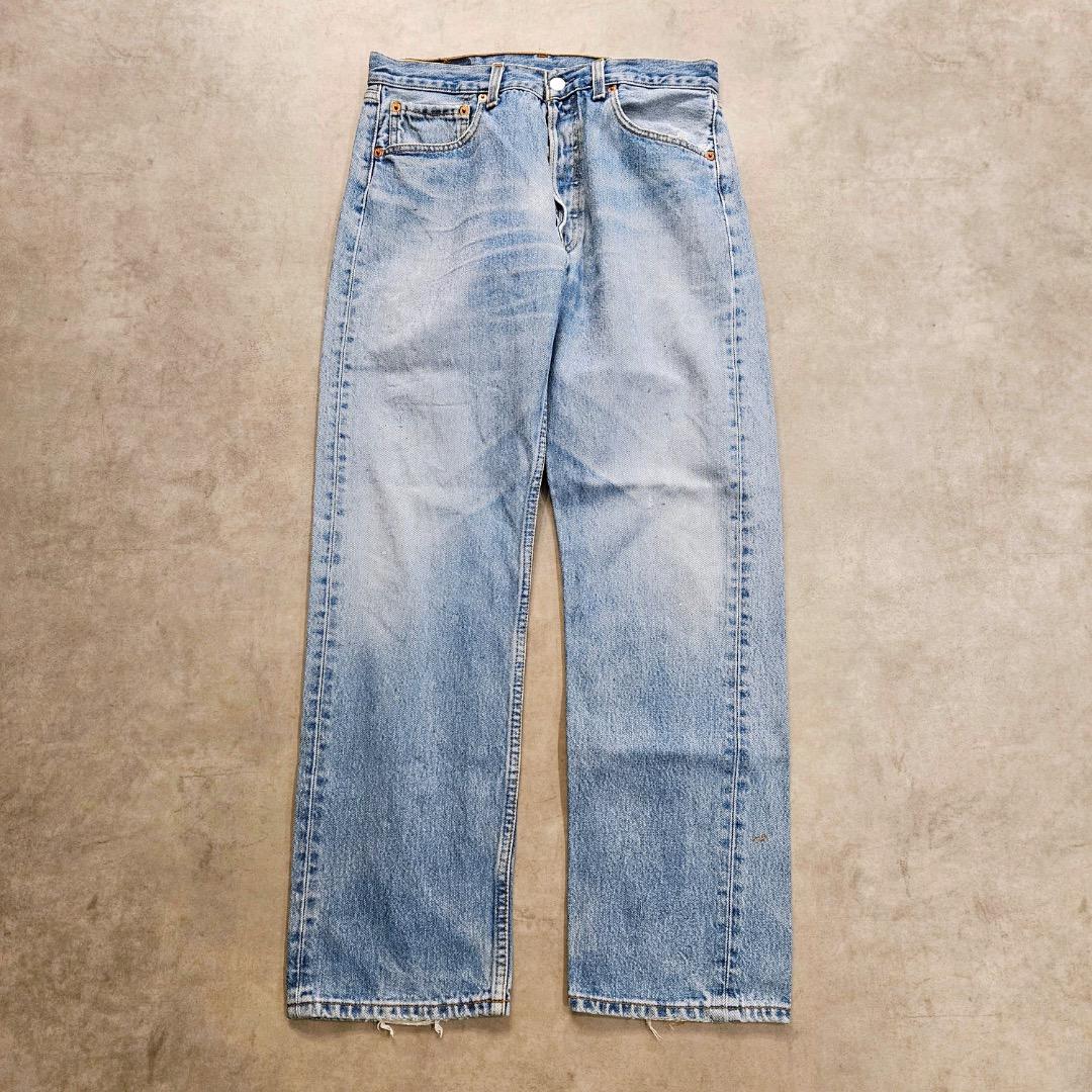 リーバイス501 Levis W32 ブルーデニム 青 古着 ボトム 18118