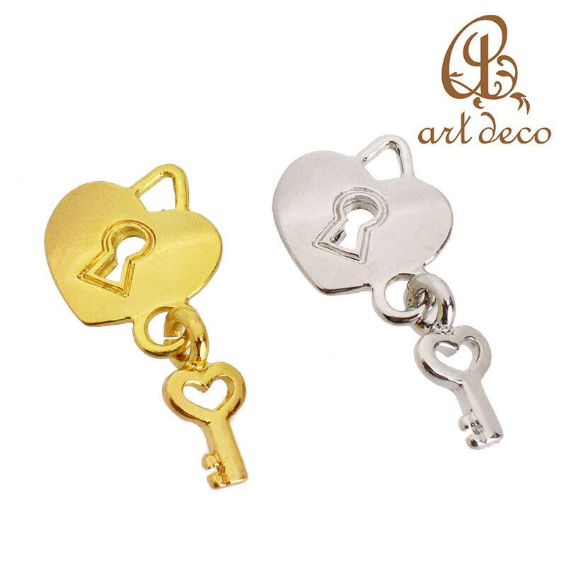 K18ハート&キー(鍵)チャーム　67H2508 K18ハート&キー(鍵)チャーム 67H2508