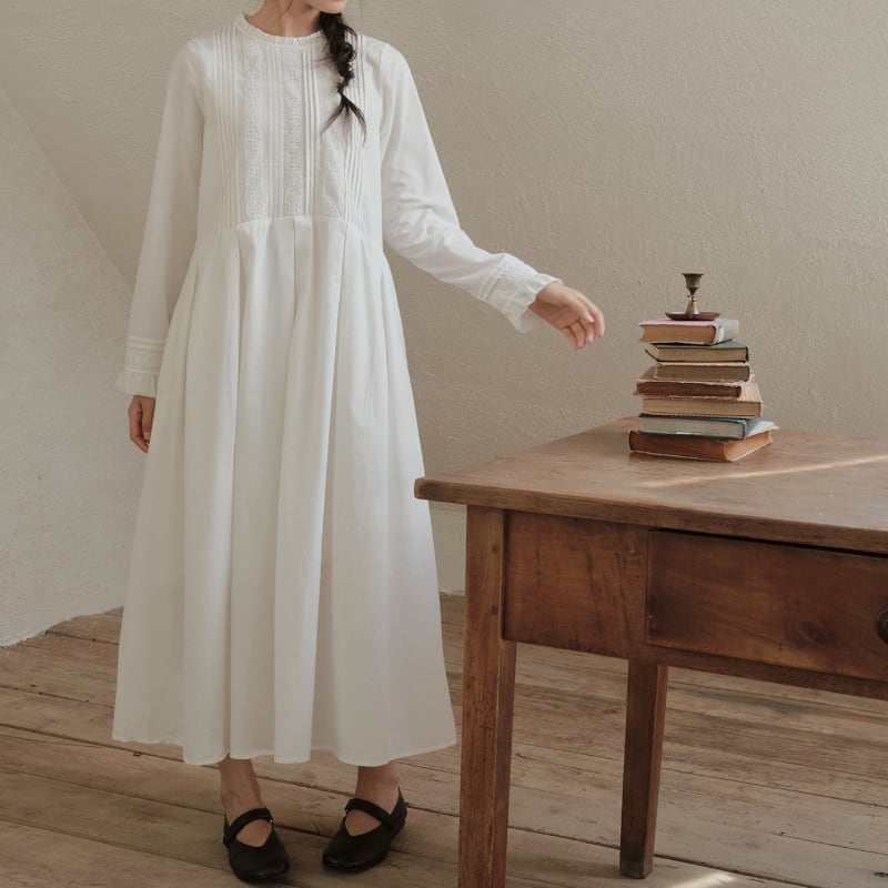 レースデザインワンピース M1838