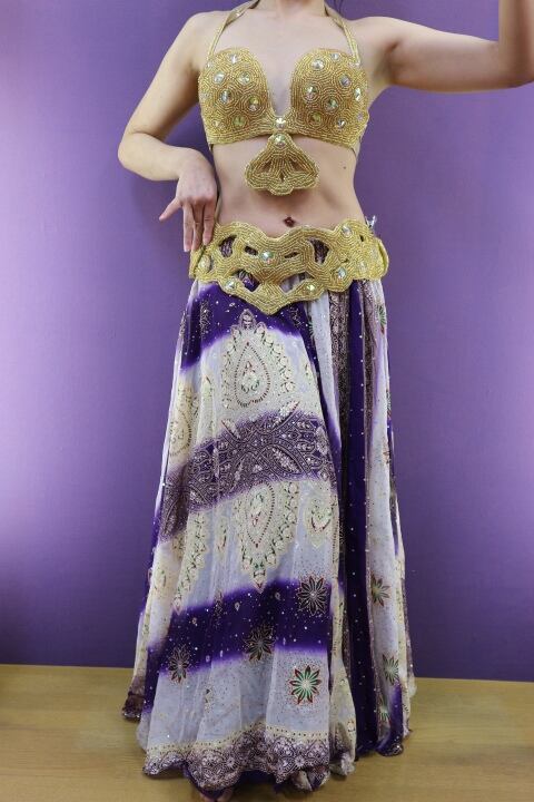 エジプト製 ベリーダンス衣装 ターキッシュスタイル 三点セット ゴールドインド風 | shamirajapan powered by BASE