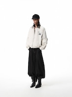 BOOGOOVOGUE Vintage Faux Fur Denim Bomber