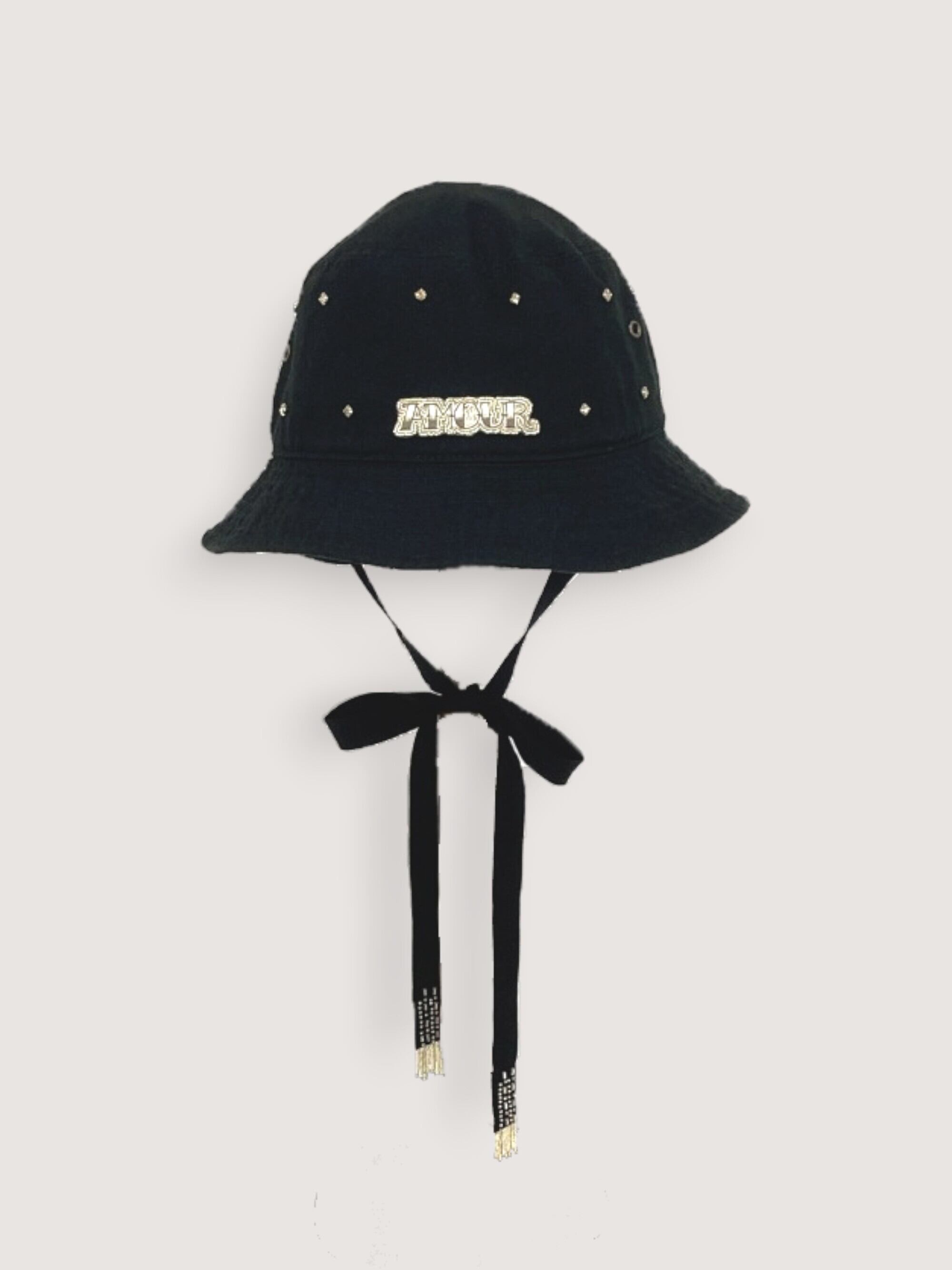 MIZUNA ハンドメイド作家 バケットハット 黒 MIZUNAembroidery ONLINE STORE・ミズナエンブロイダリー オンラインストア