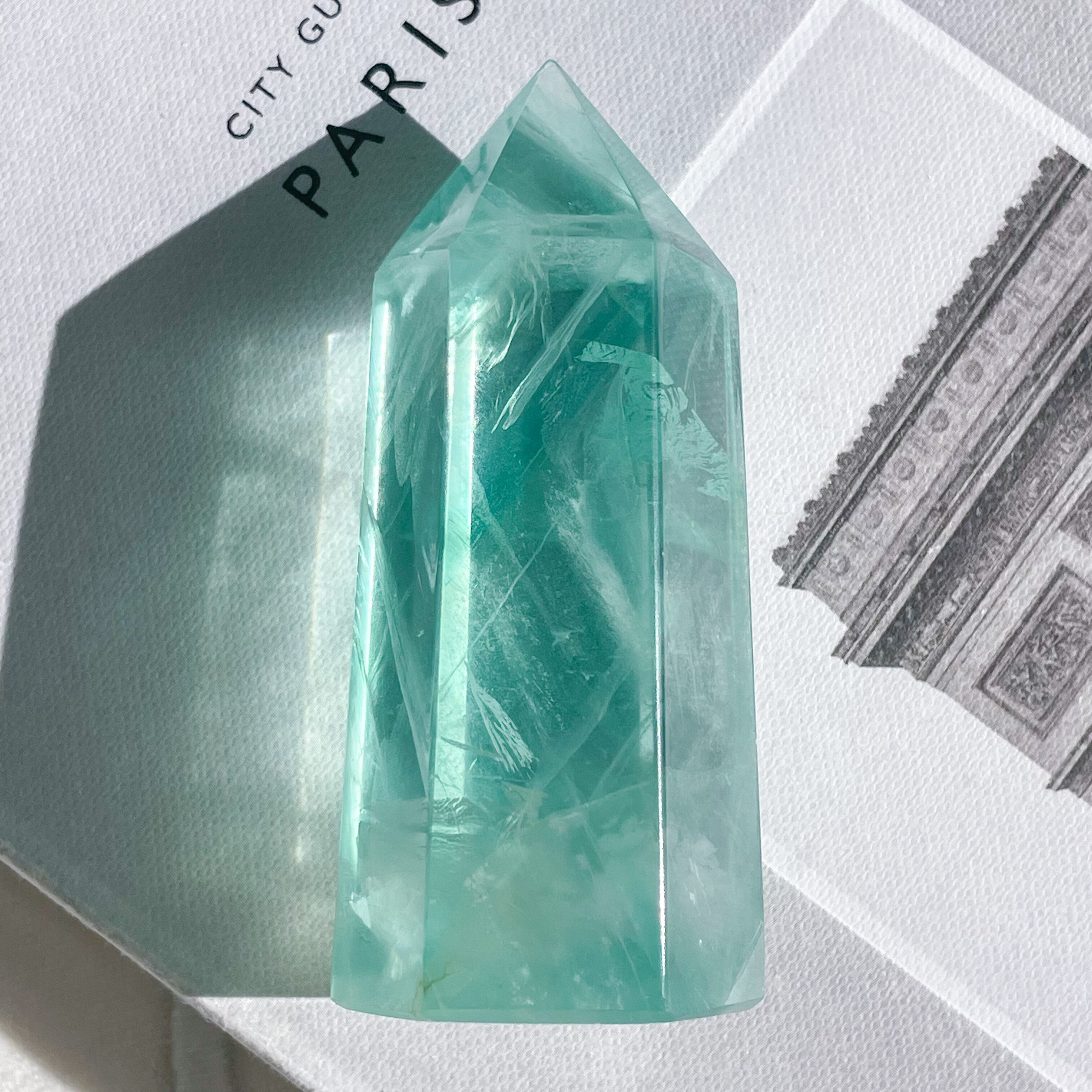 Gem Green Fluorite Tower 10 ✧ グリーンフローライト