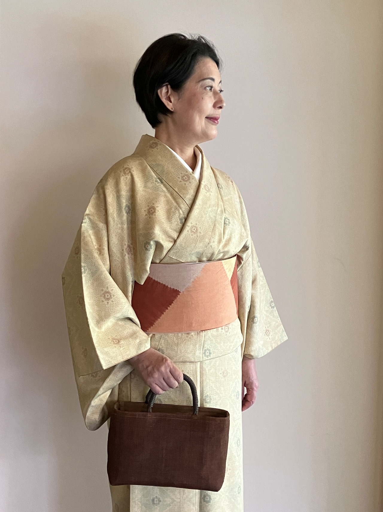 柿渋バッグ ミニ 茶【染司よしおか】 | たかすの杜 Online Shop 