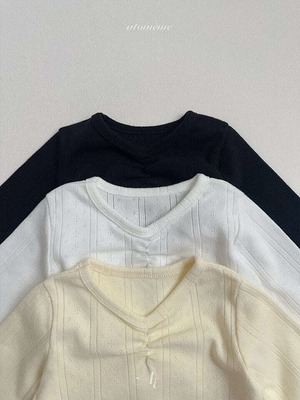 【予約】atomeme  Release shirring T