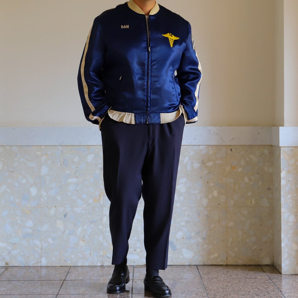 極美品】50s special souvenir jacket vintage U.S. military tank