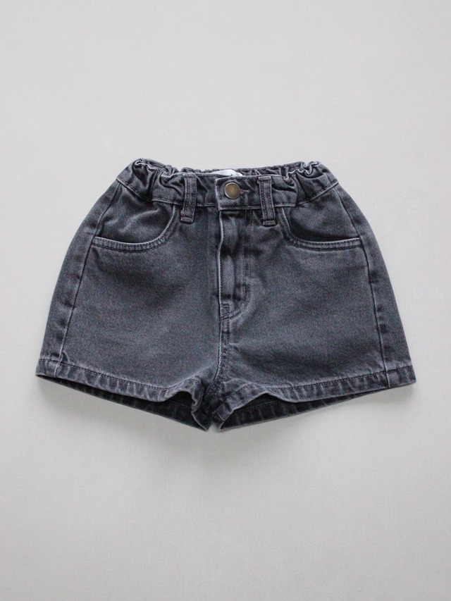 main story  Denim Short - Faded Black