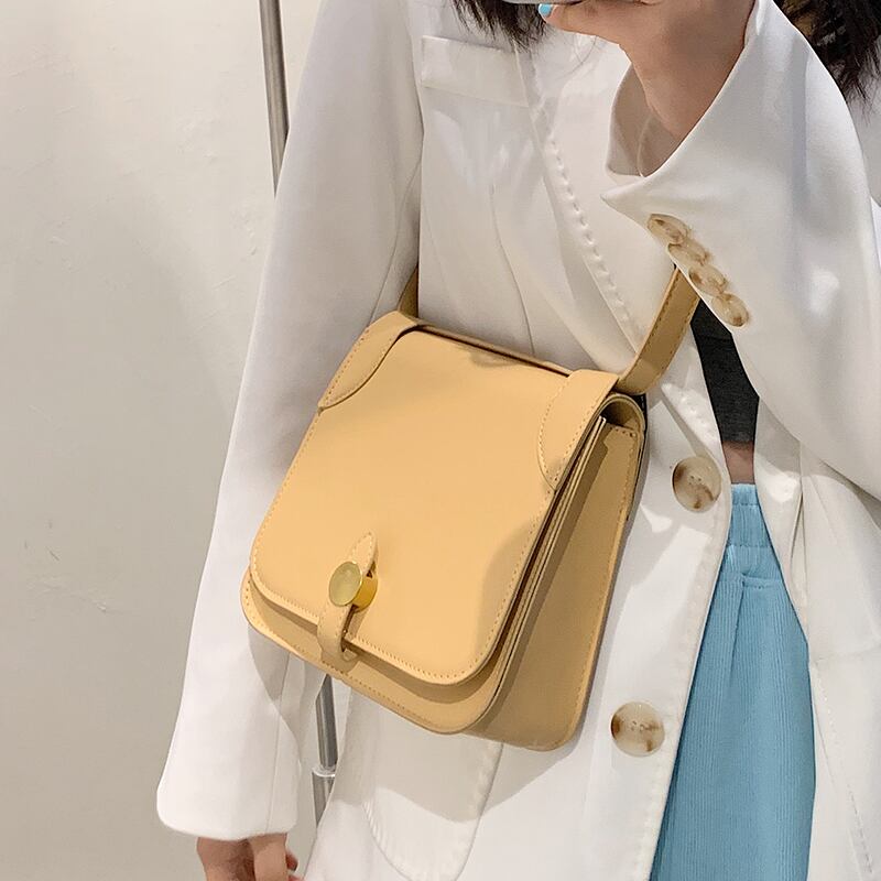 レッド スクウェア メッセンジャーバッグ 手作りハンドバック78034183125