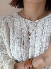 スリーリングネックレス