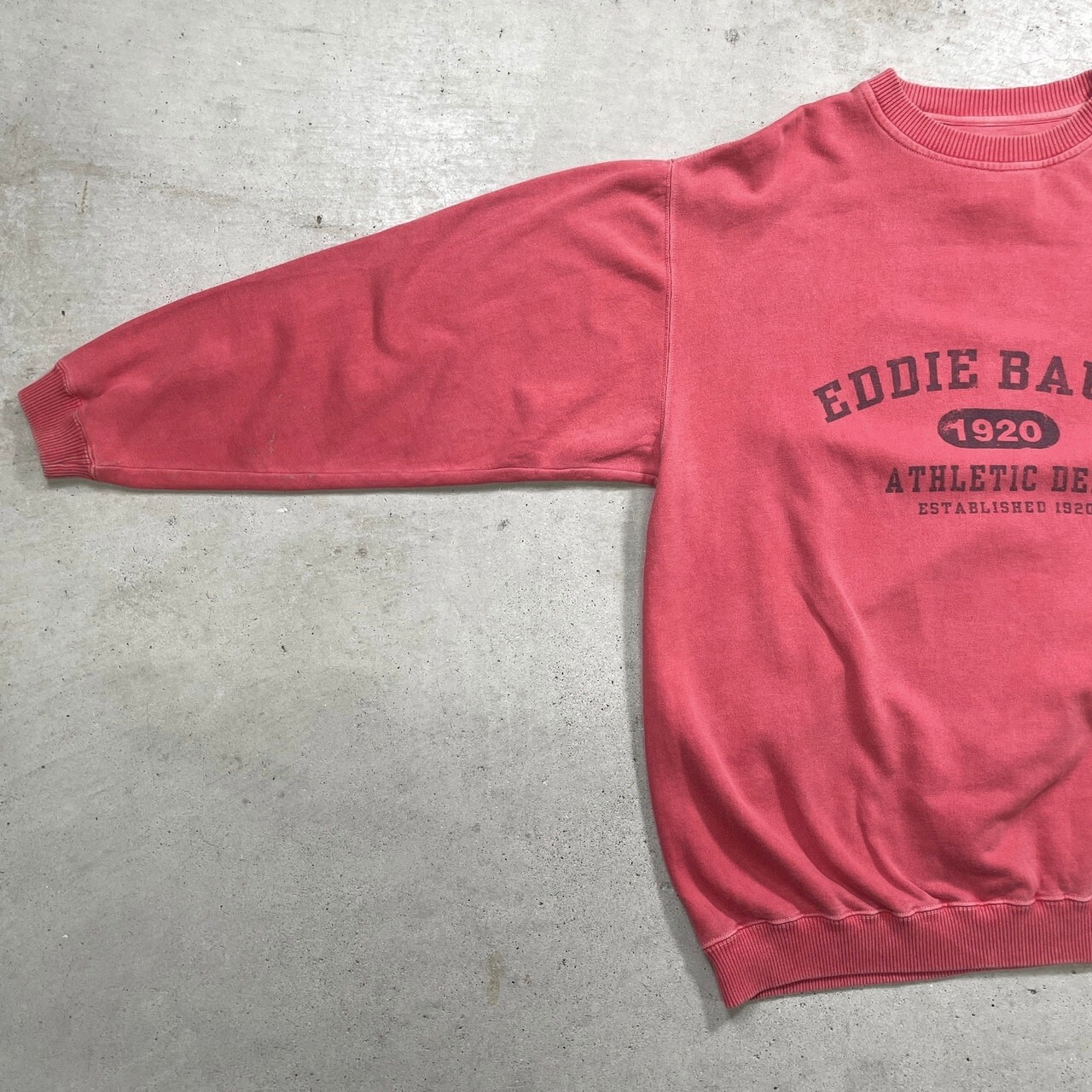 90年代 EBTEK Eddie Bauer エディーバウアー カレッジロゴプリント 