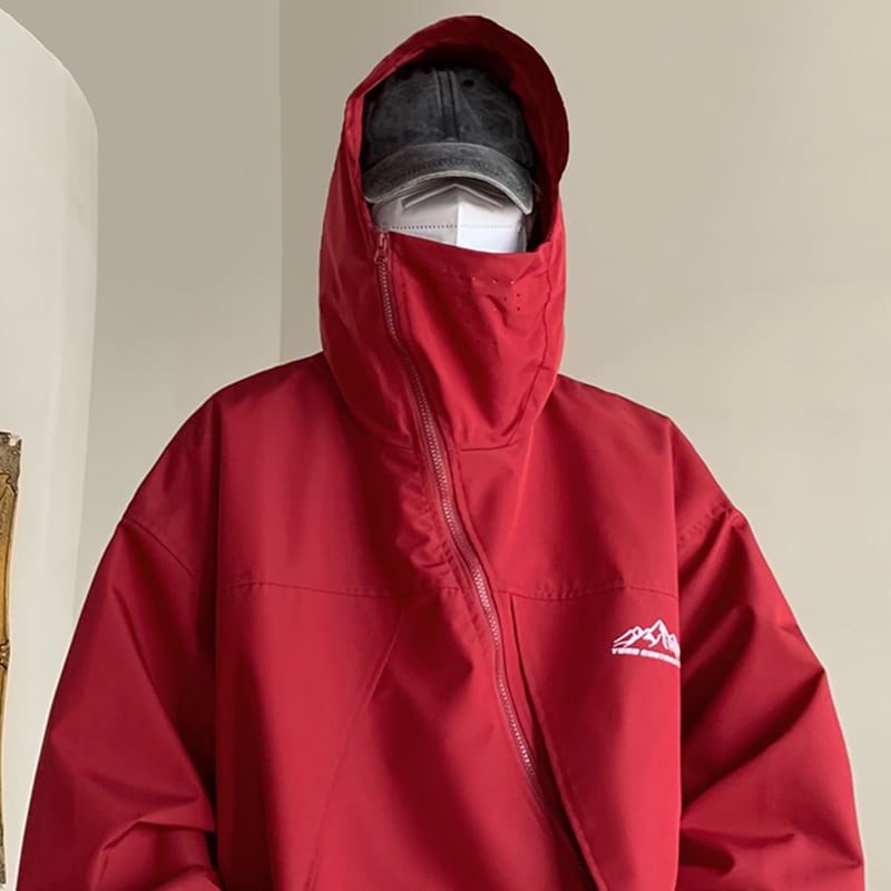 お洒落な斜めジップアップウィンドブレーカー | mblueshop