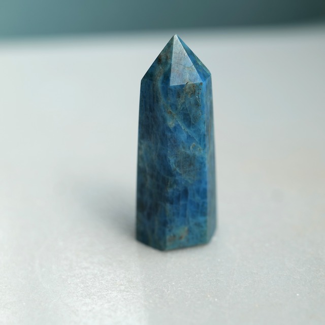 【魂の声を言葉にする石☆コミュニケーションのサポーター】ブルーアパタイト　ポイントT1_9