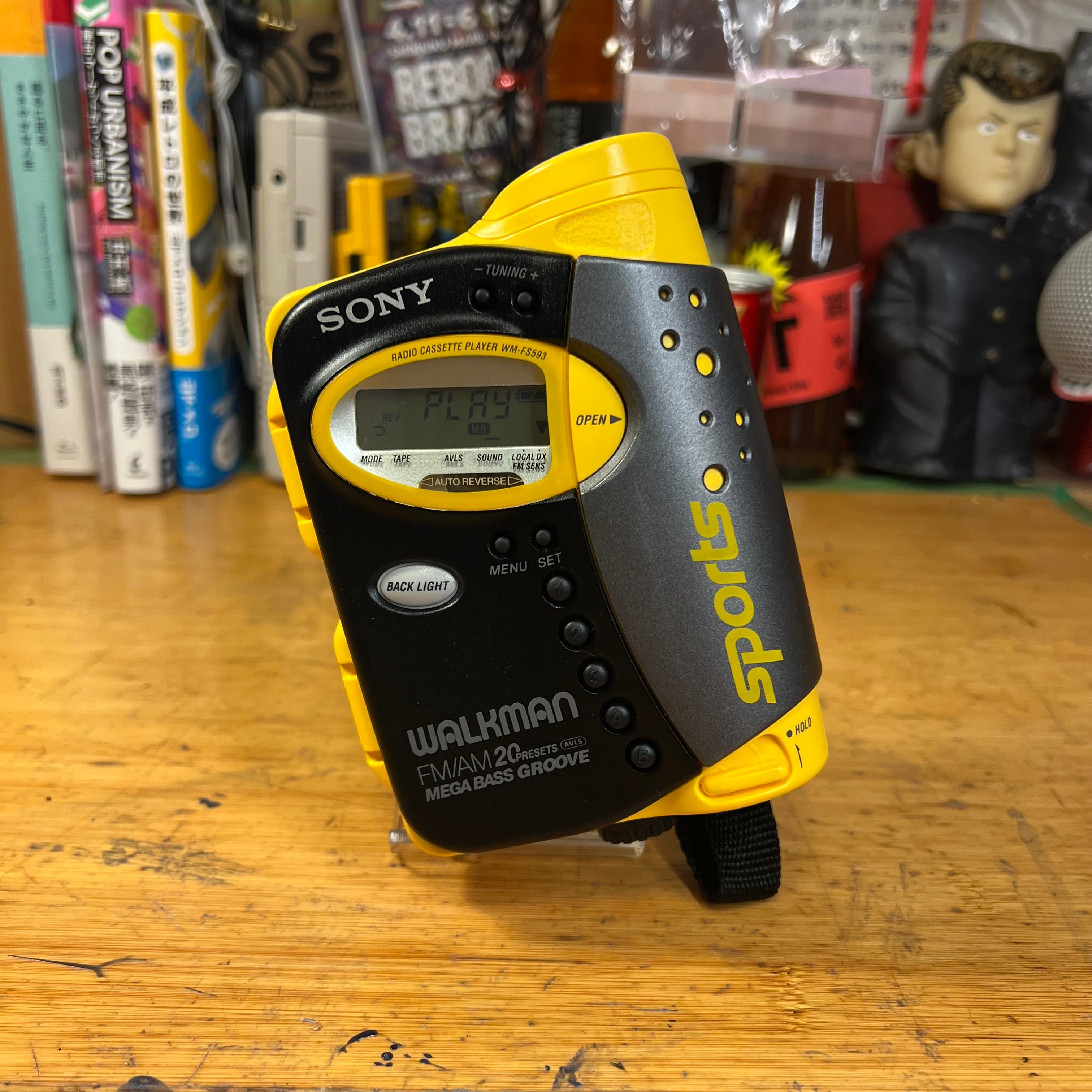 美可動品]ソニースポーツカセットウォークマン sonysports WM-FS495