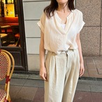 Vネックルーズブラウス［50013］