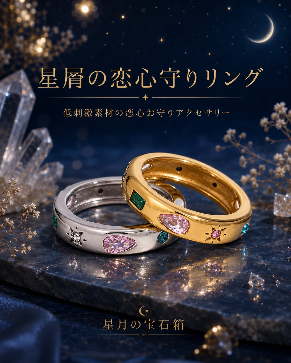 星屑の恋心守りリング❤︎C22