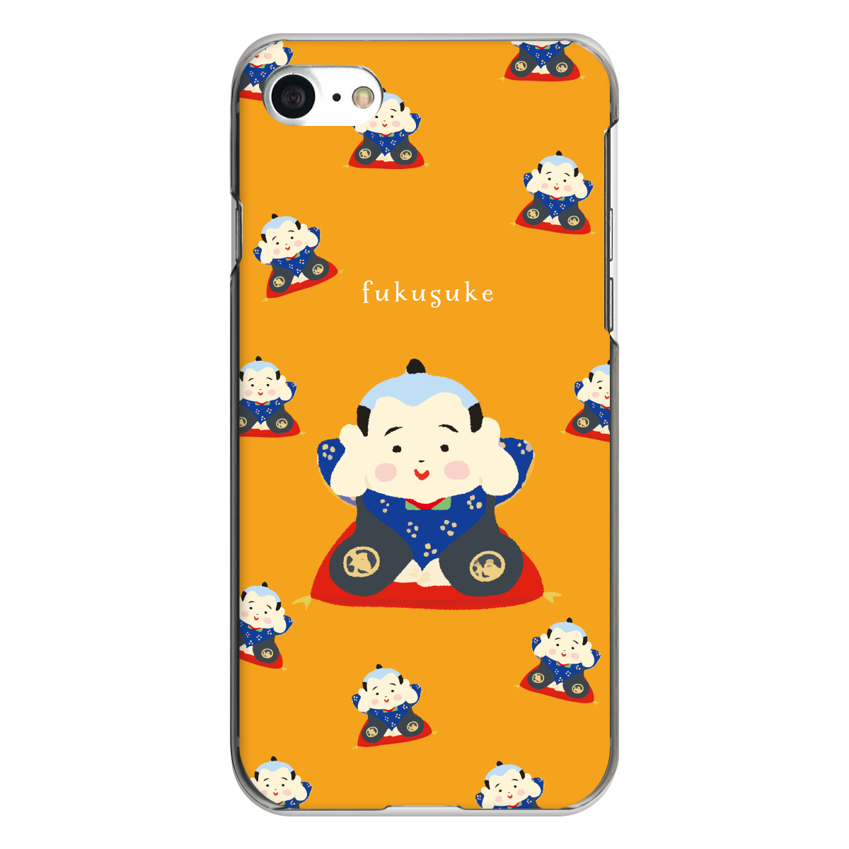 iPhone対応 スマホ ハードケース クリア 福助&福助 いっぱい 伝統 日本 デザイナーズ 【iPhone17 / iPhone16e / AQUOS / Xperia 他 iPhone / Android ほぼ全機種対応】 |desr2739
