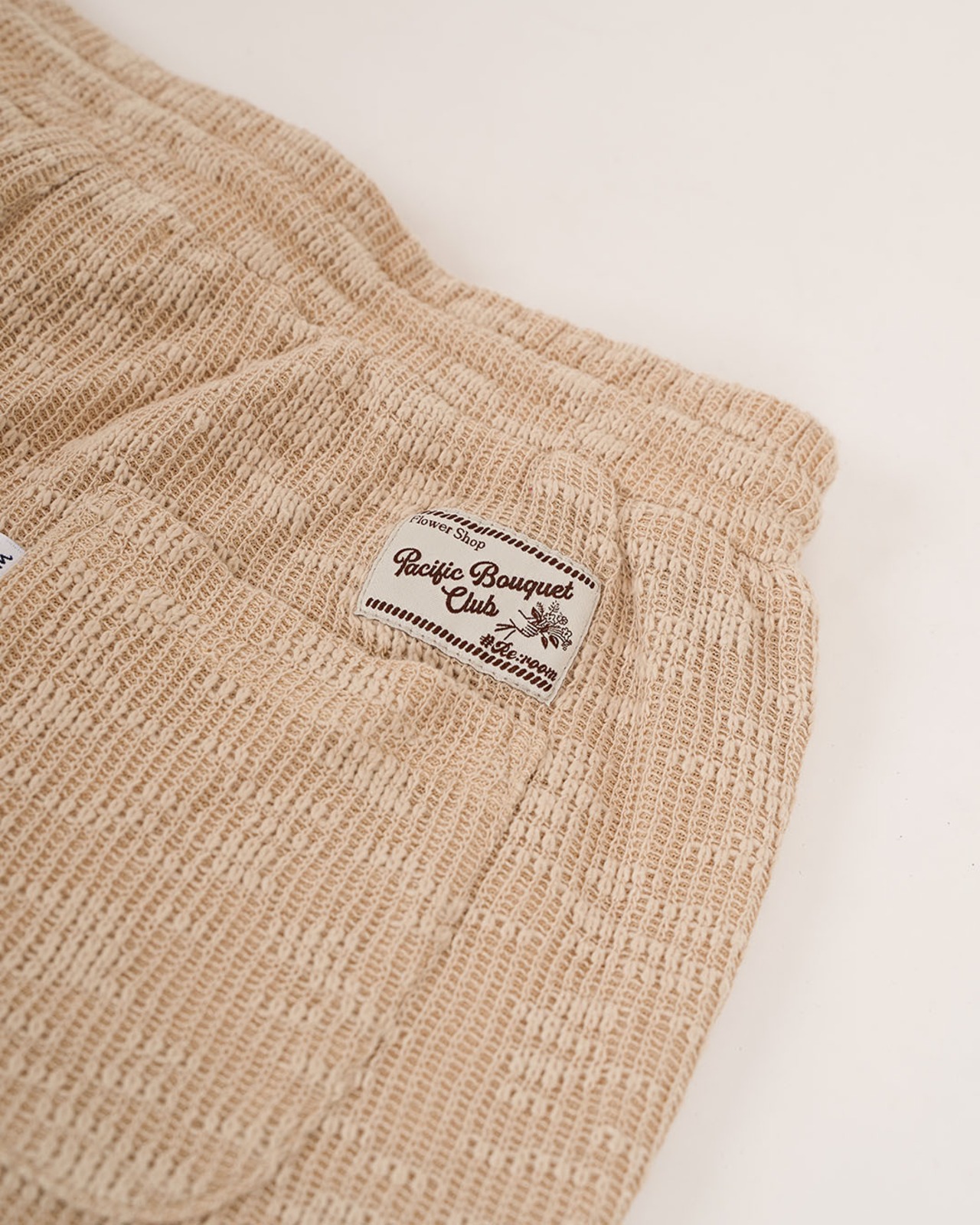 【#Re:room】SHEER SLUB KNIT SHORTS［REP327］