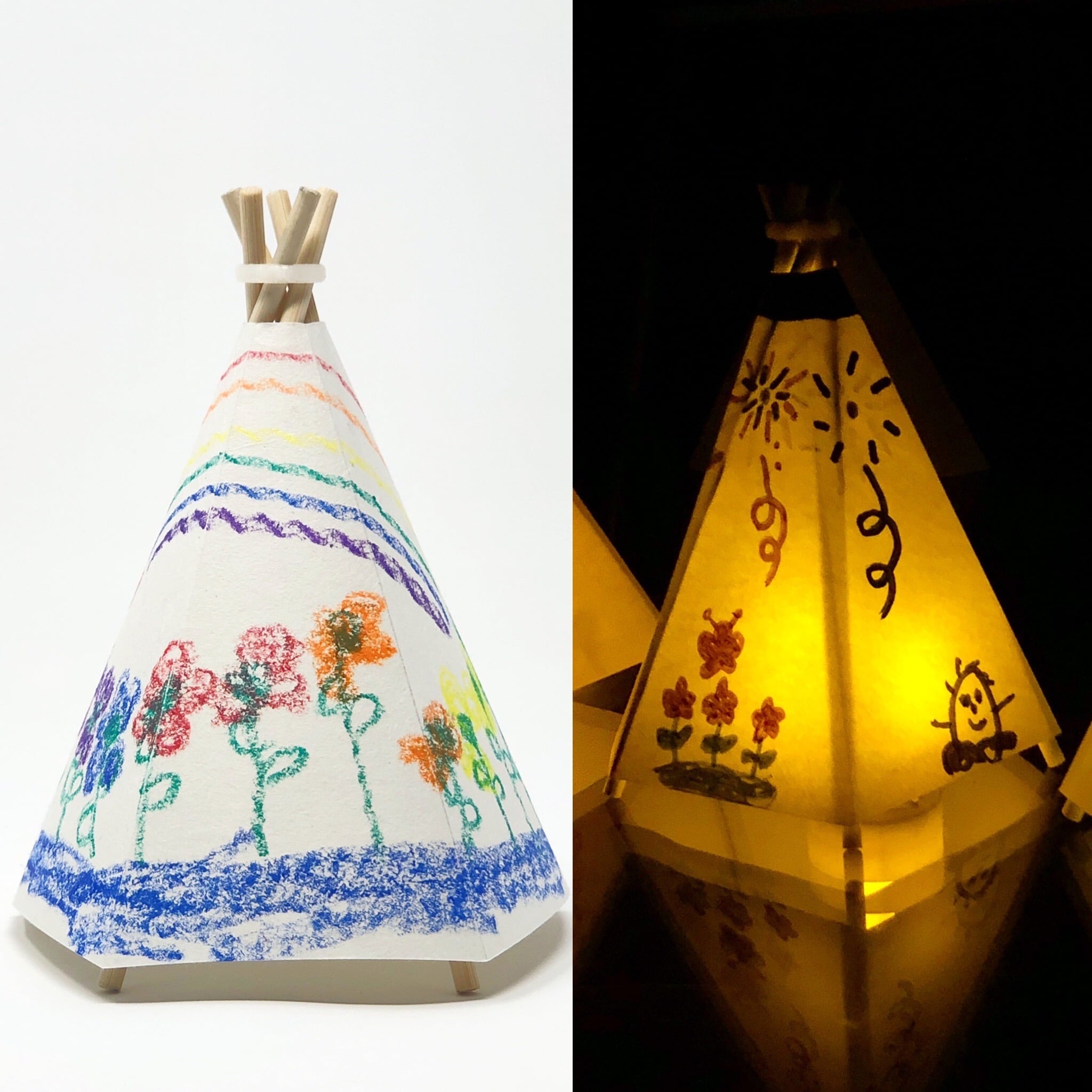 wAndon (手漉き和紙行灯キット 五角錐) | LiveDesign.Labo