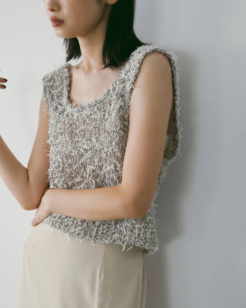 アンヌーク　Uneck Handknit Vest anuke（アンヌーク）の「Uneck Handknit Vest（ベスト）」 - WEAR