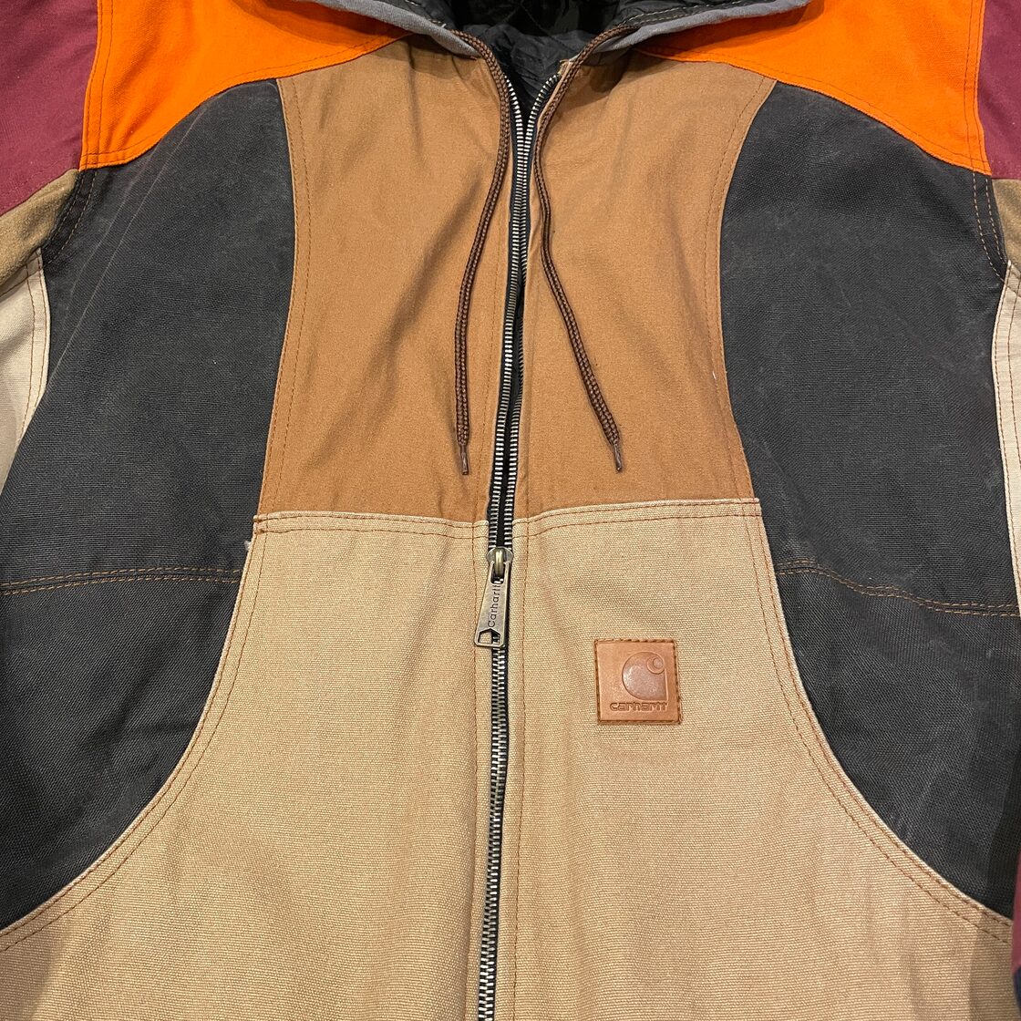 carhartt ジーパン生地 ツギハギ ジャケット | Pay ID