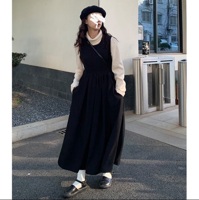 ワンピース 春ワンピース ロングワンピース ノースリーブ ロング丈 ラウンドネック Aラインスカート ルーズウエスト 春 代 30代 エレガント カジュアル おうち時間 デート H263 La Vie En Rose