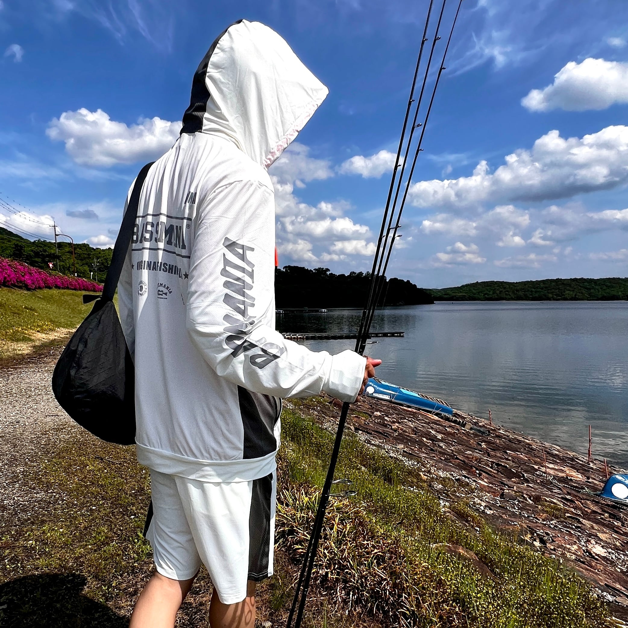 3WAY UV Rush Cool Logo Pullover［WHITE］［LIMITED］ | bassmania.jp