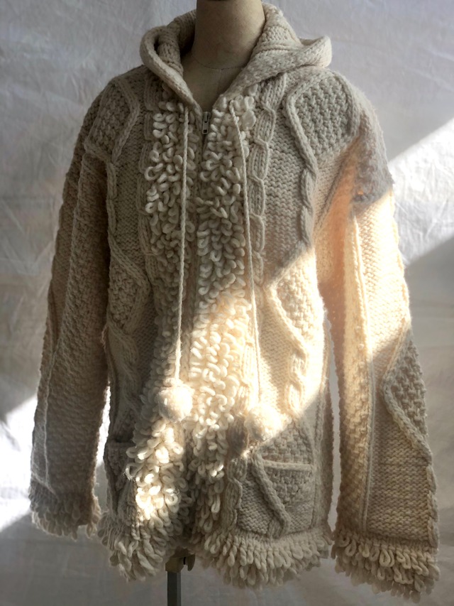 Mexican Wool Fringe HAND KNIT