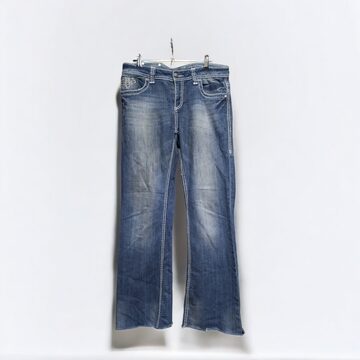 midas double waist damage flare denim | PAY ID
