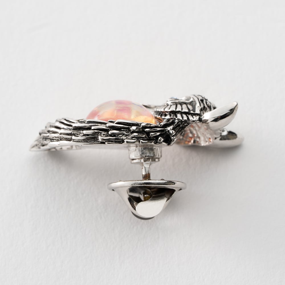 イマック　キツネ　ボヘミアングラス　バッジ　ブローチ　きつね アクセサリー バッジ ボヘミアングラス きつね 150742 プレゼント