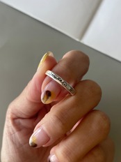 smile letter ring
