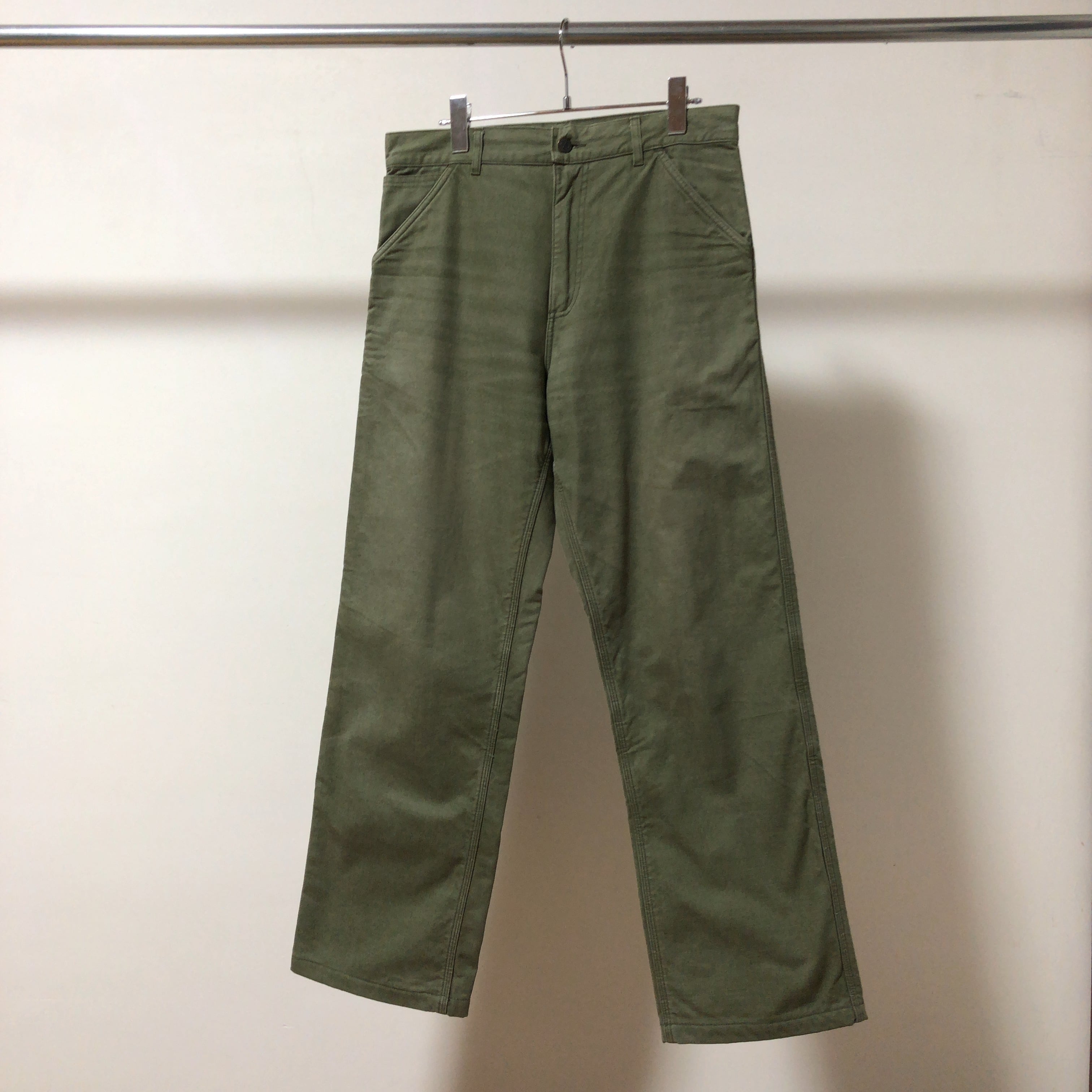 A.P.C. / 90-00's Cotton Canvas Work Pants with Fleece Lining