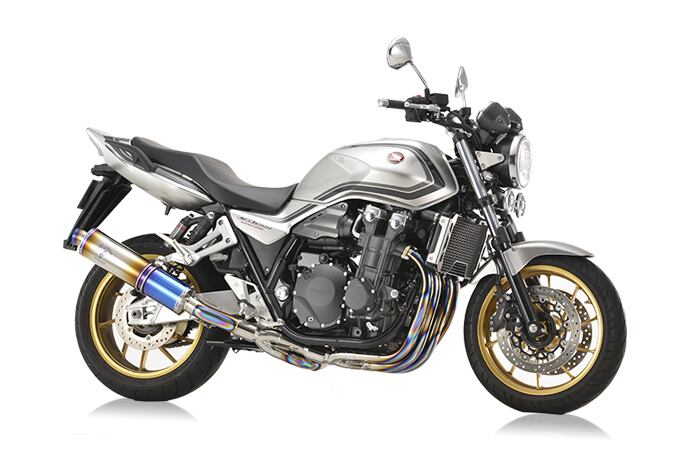 CB1300SF/SB アールズギアフルエキマフラーチタンドラックブルー