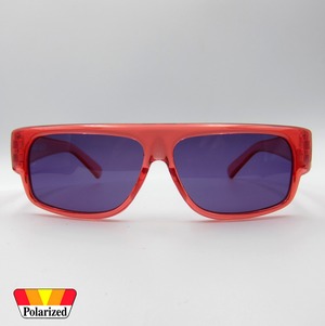 Shady Spex "POPTONES " sunglasses, Pink x Polarized Dark Purple