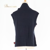 レディース トクコプルミエヴォル TOKUKO 1er VOL トップス ノースリーブ タートルネック 柄 模様 ブラック系 黒 かわいいデザイン 日本製 重ね着 秋服 ファッション トップス レディースファッション おしゃれ カジュアル