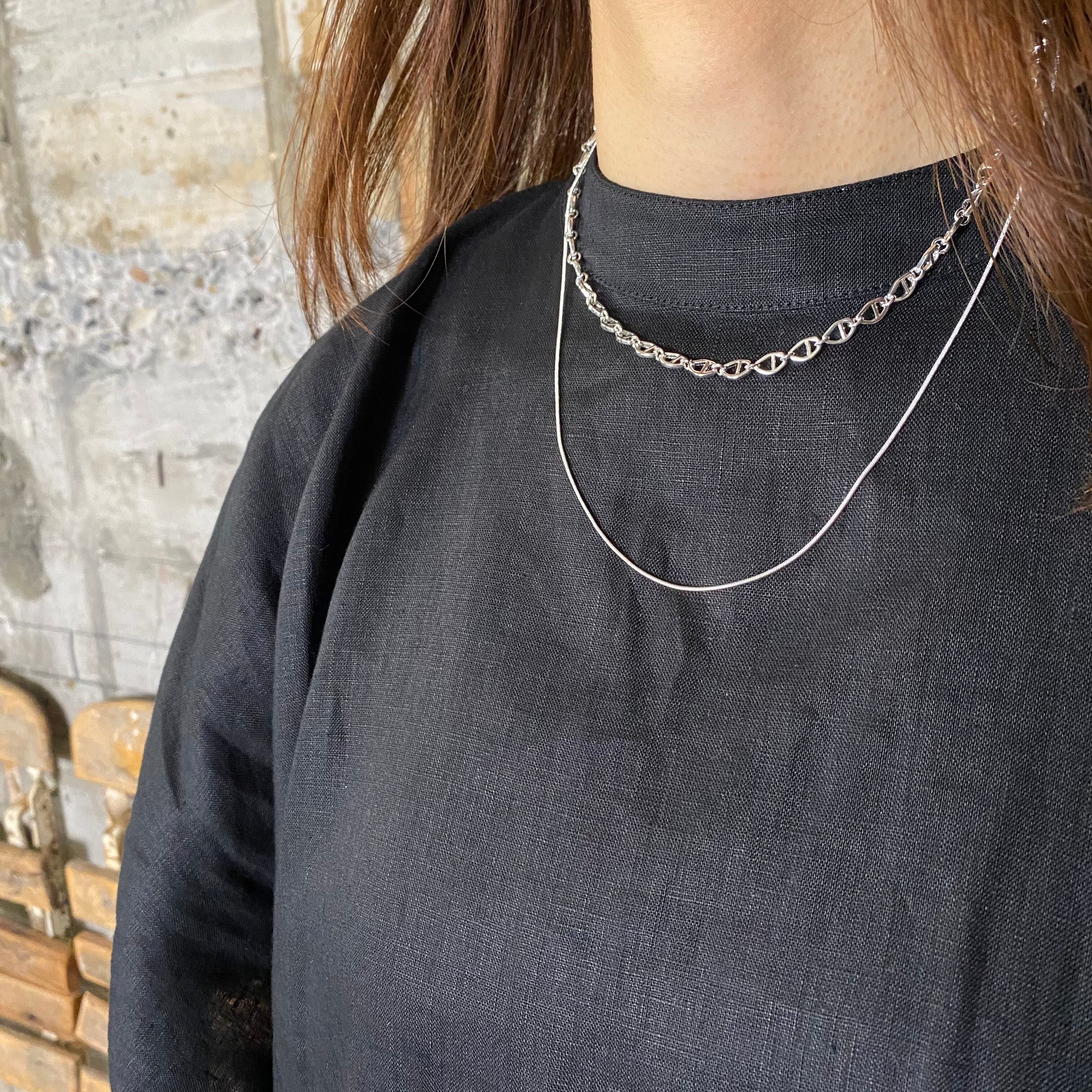 Nothing And Others【ﾅｯｼﾝｸﾞｱﾝﾄﾞｱｻﾞｰｽﾞ】W Chain Necklace . | glamour