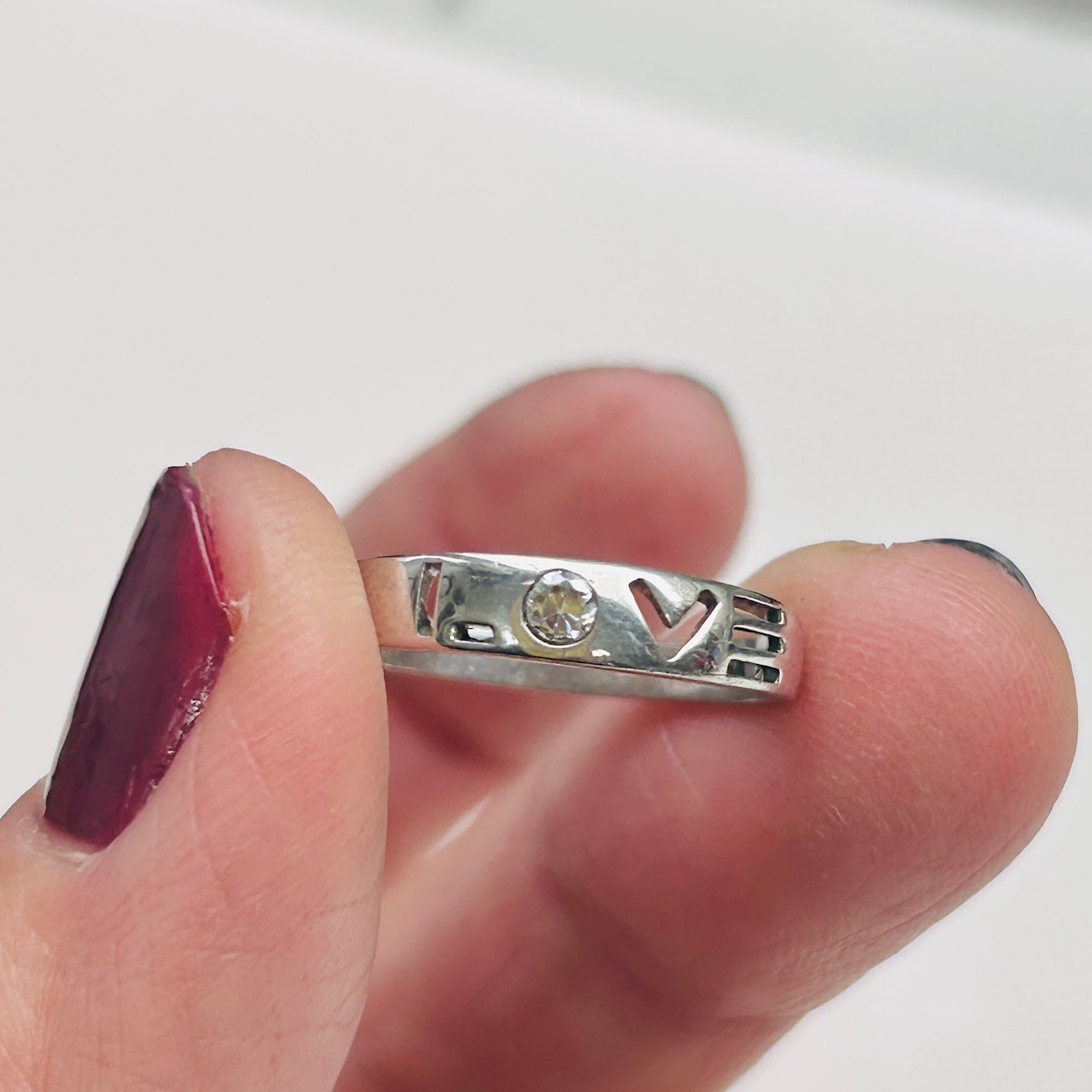 シルバー925 LOVE CZリング（11号） | Milo Antiques & Vintage