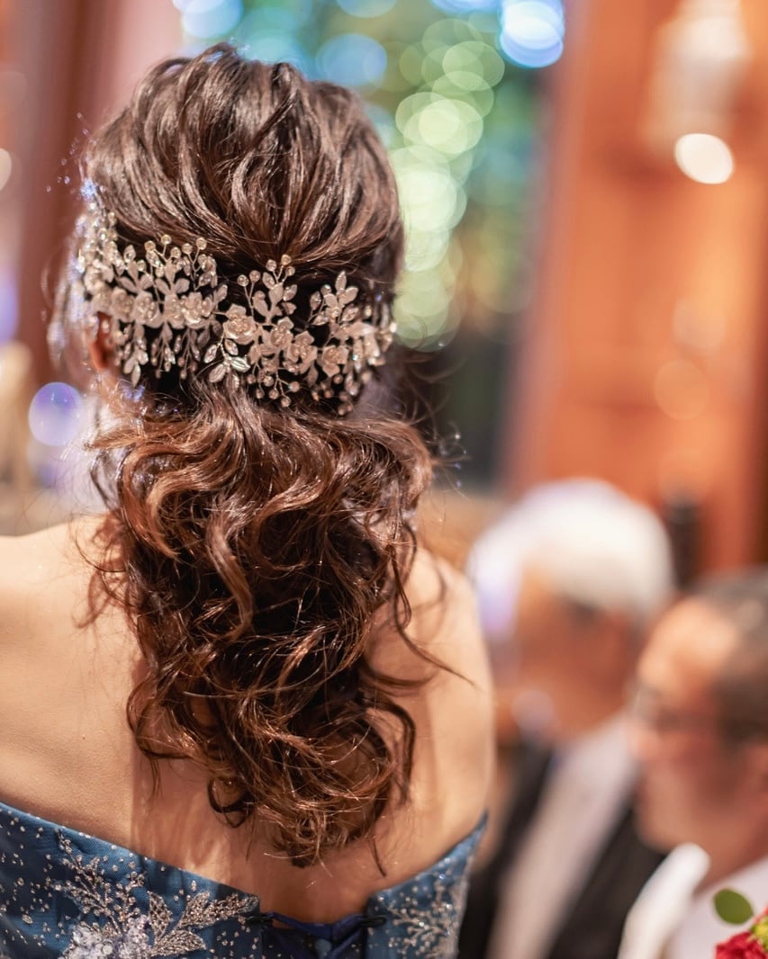 ヘッドドレスゴールドウェディング【AH2208-05】 | ブライダル