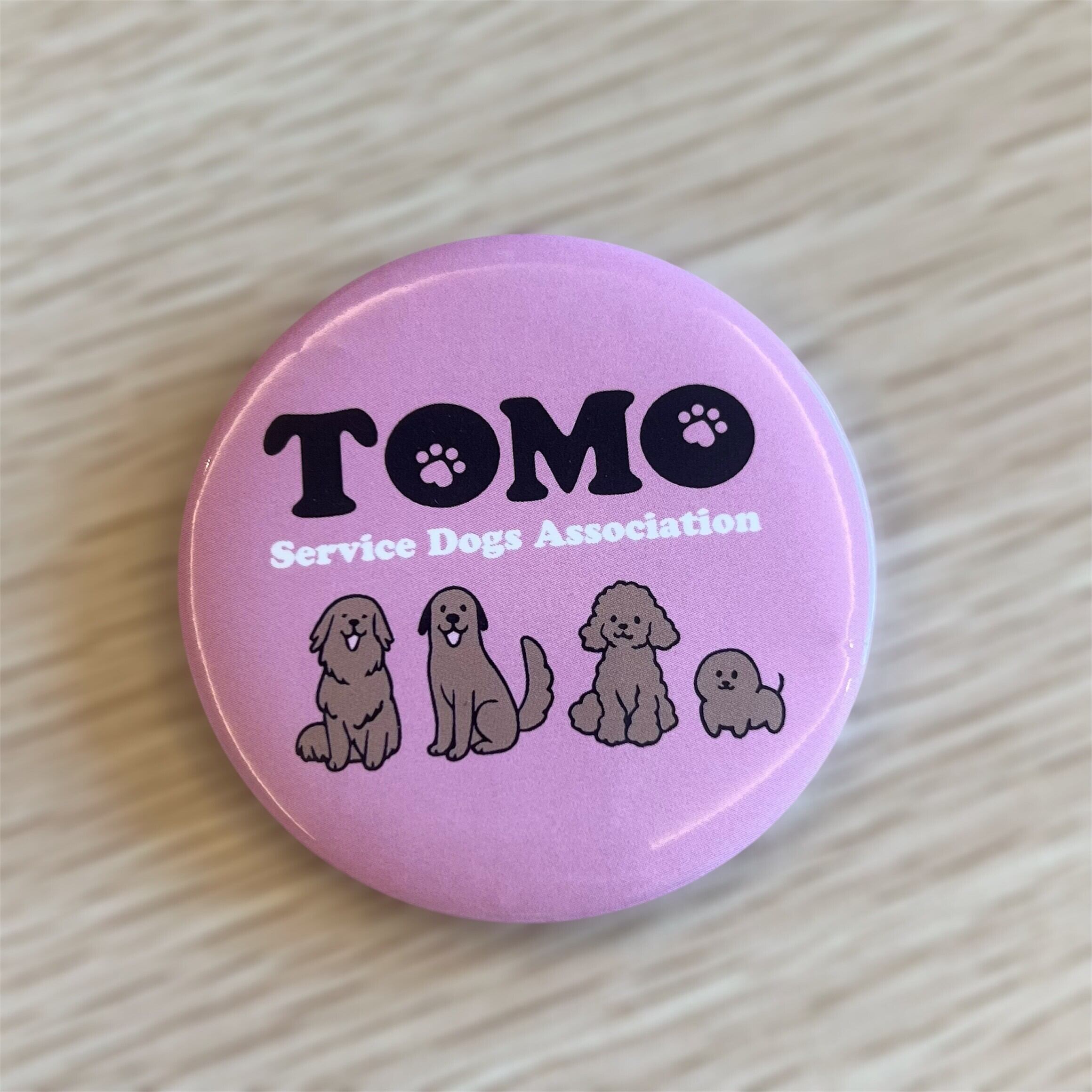 缶バッジ（パープル） | TOMO Service Dogs オンラインストア