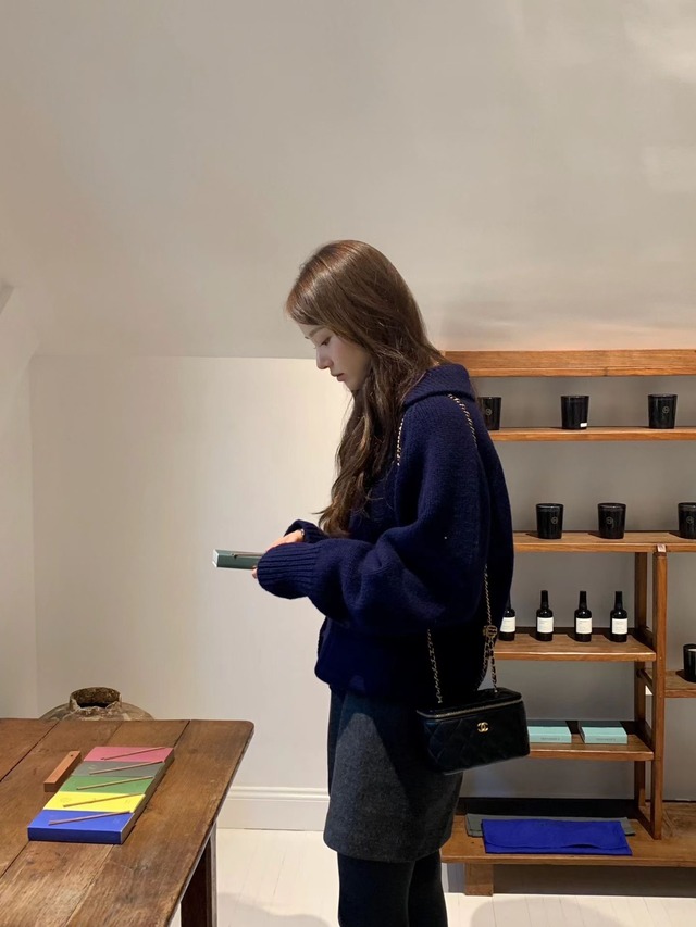 (予約) ounce / Bailey Collar Knit cardigan 2color