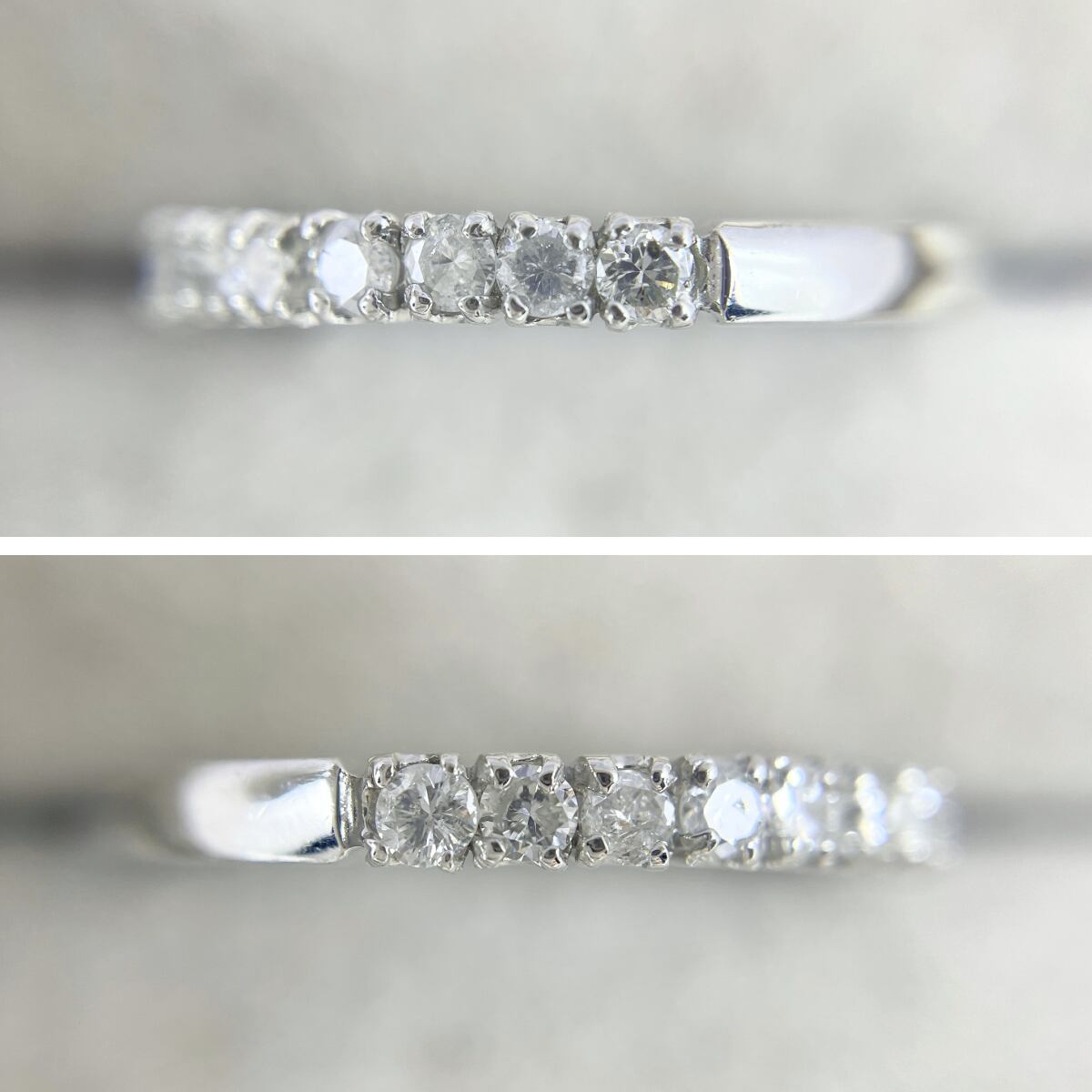 Pt900 天然ダイヤモンド 0.30ct ハーフエタニティリング | JEWELRY 