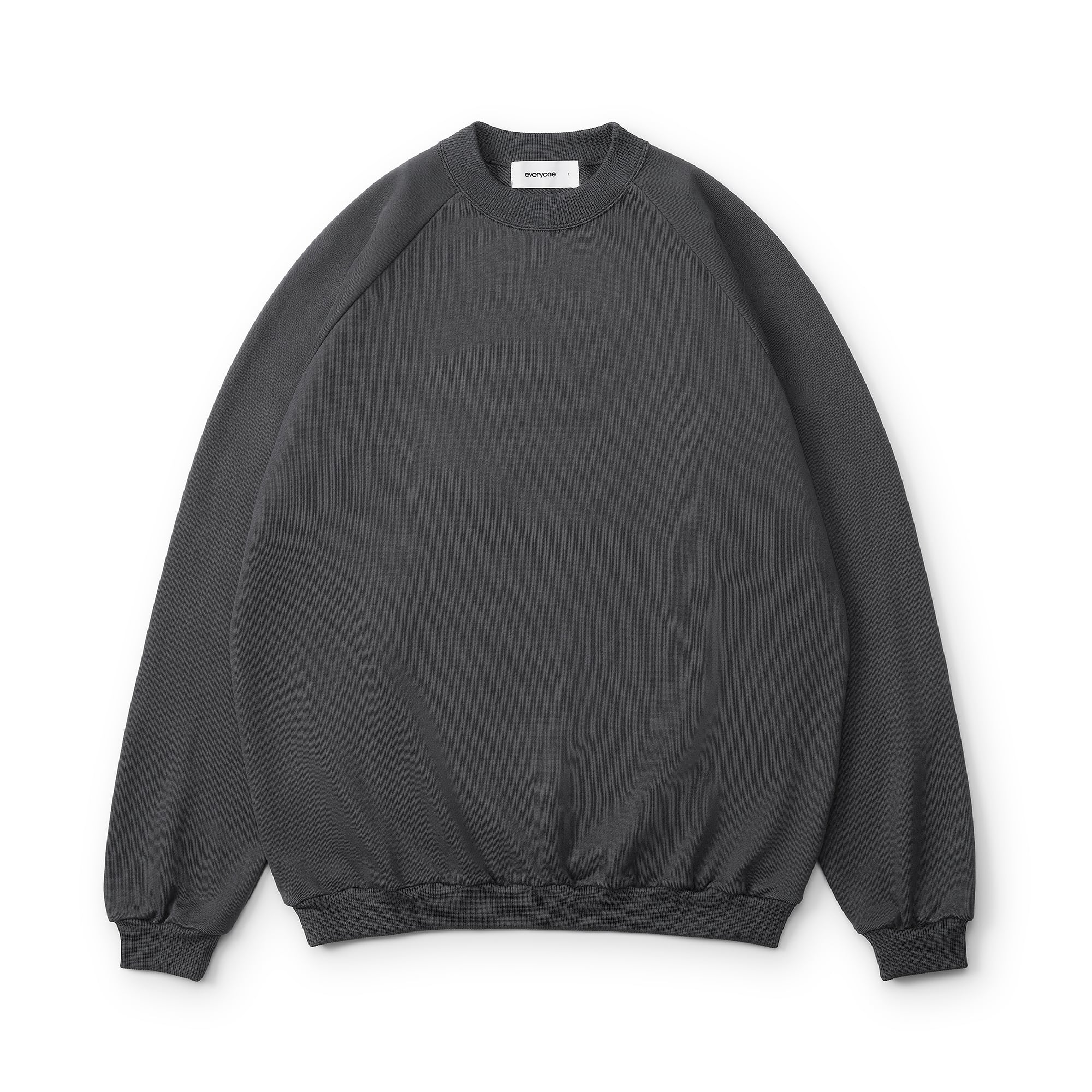 everyone luxury cotton long sleeve tee shirt (BLACK) | everyone