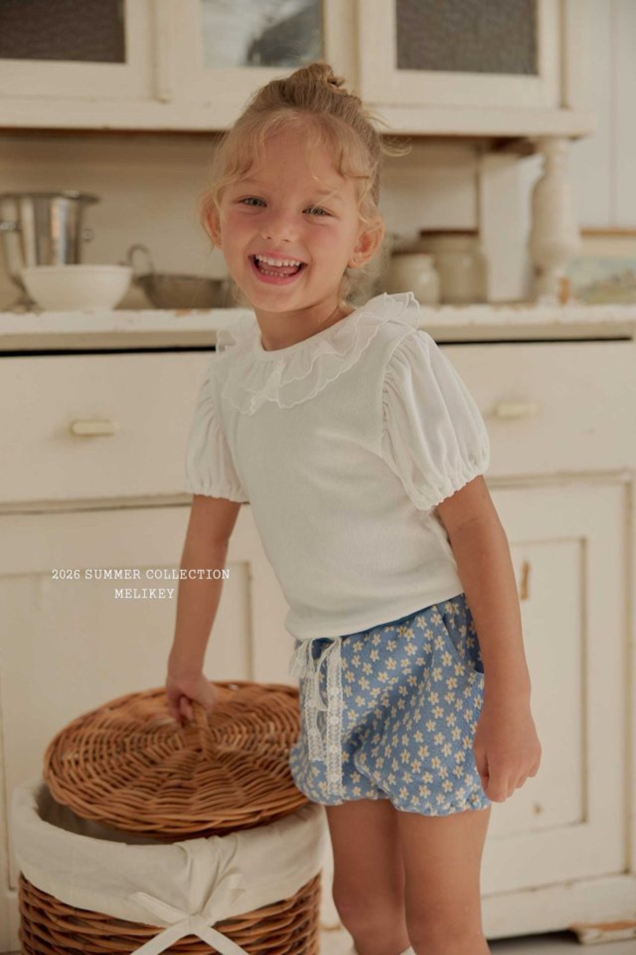 [MELIKEY] Mini Daisy Pants (JS/JM) / [미라이키] 미니데이지팬츠 (JS/JM)