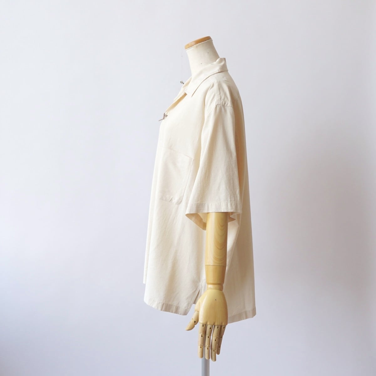 HERILL/ヘリル・Silk cotton nep Opencollar shirts | a flat shop