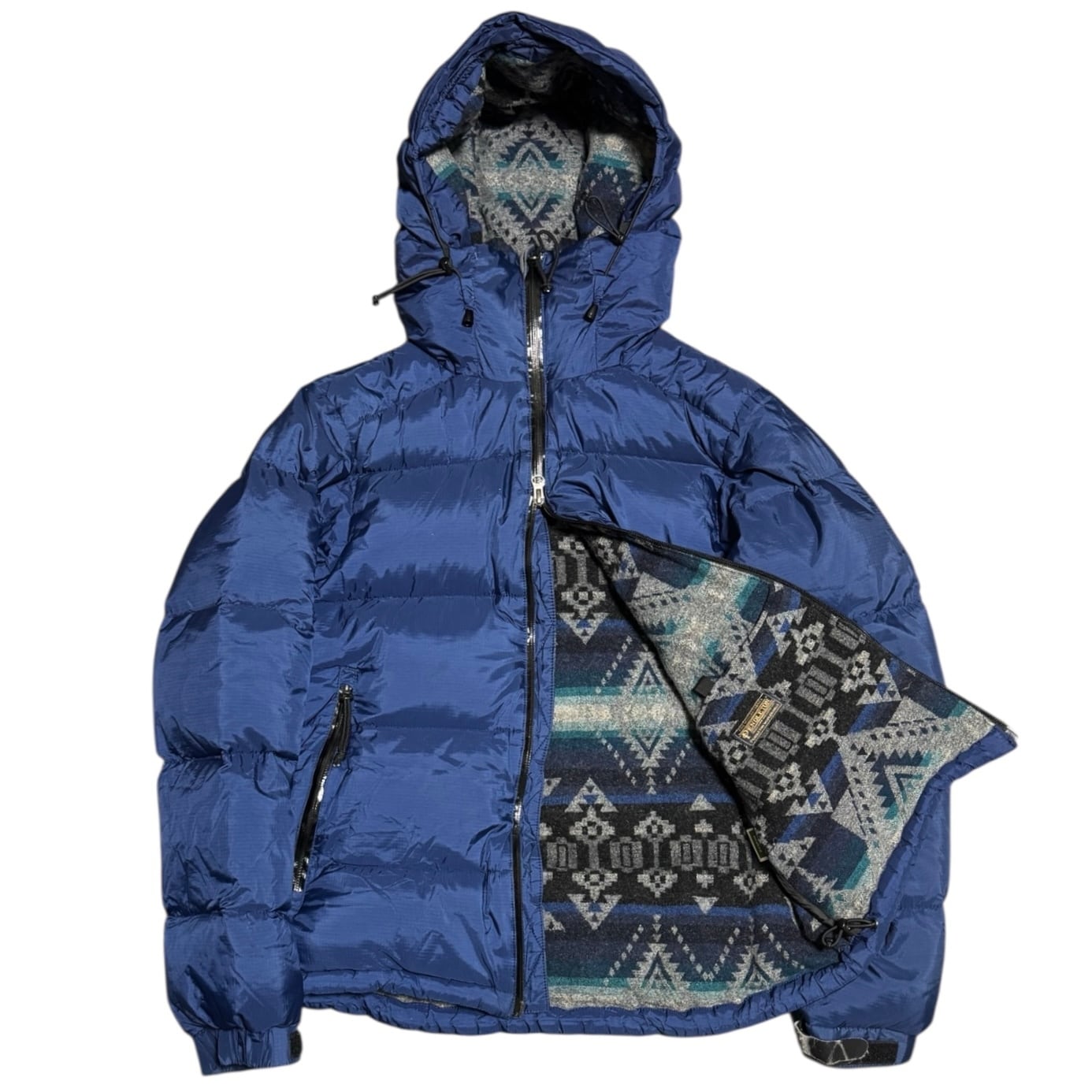 美品 RLX ラルフローレン W-ZIP キルティング 中綿ジャケット ネイビー