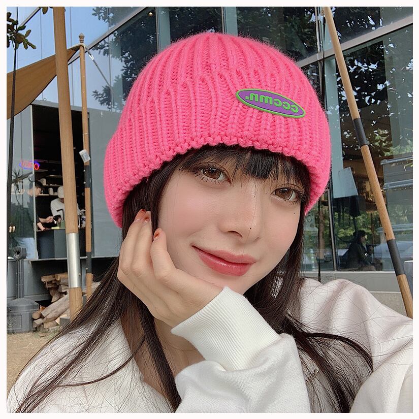 スタイルオータムウィンターニットウールレッド 帽子 秋物 冬物 ブラック・アイド・ピーズ35273899320