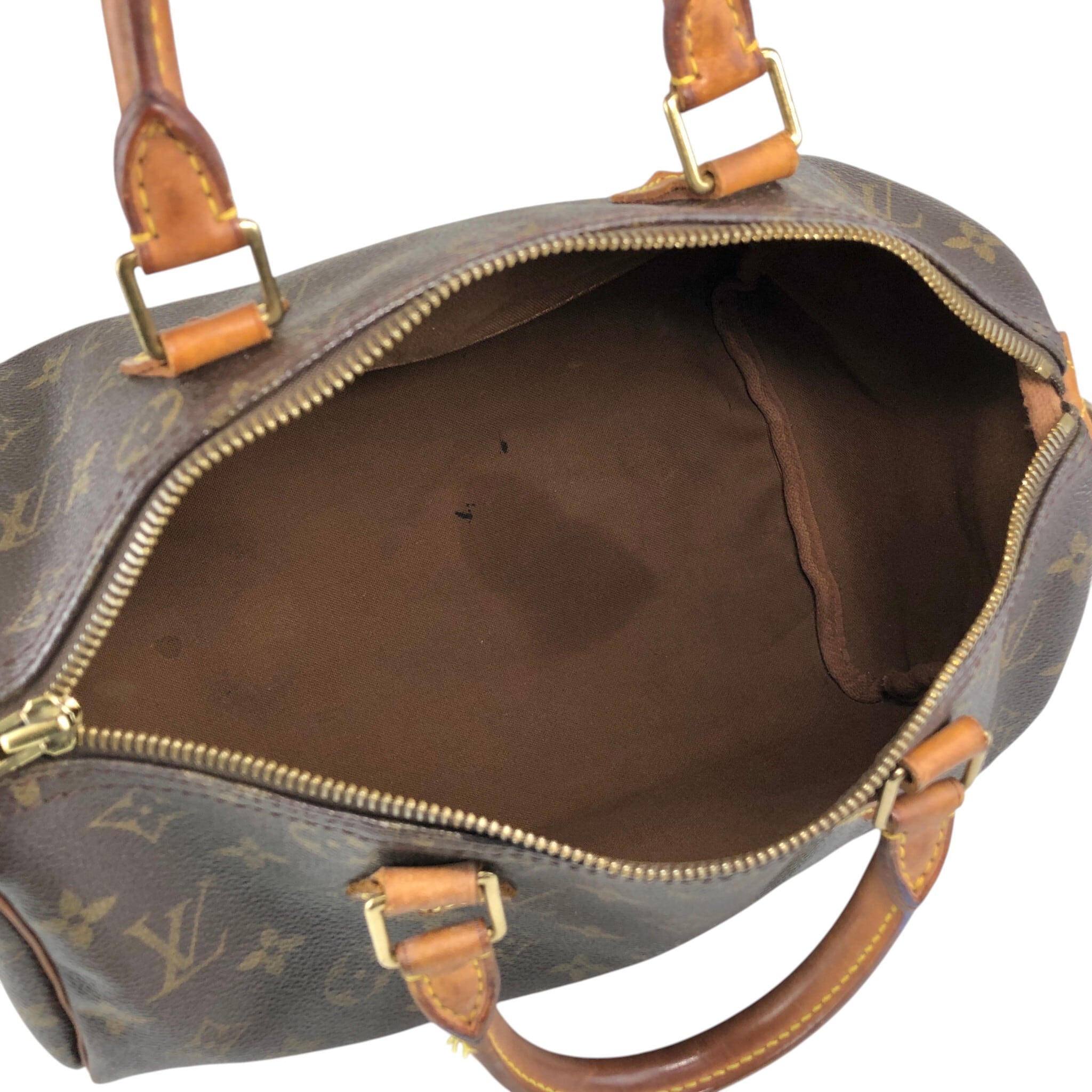 LOUIS VUITTON ルイヴィトン モノグラム ハンドバッグ ブラウン PVC