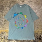90s Peace Frogs Print Tee USA製