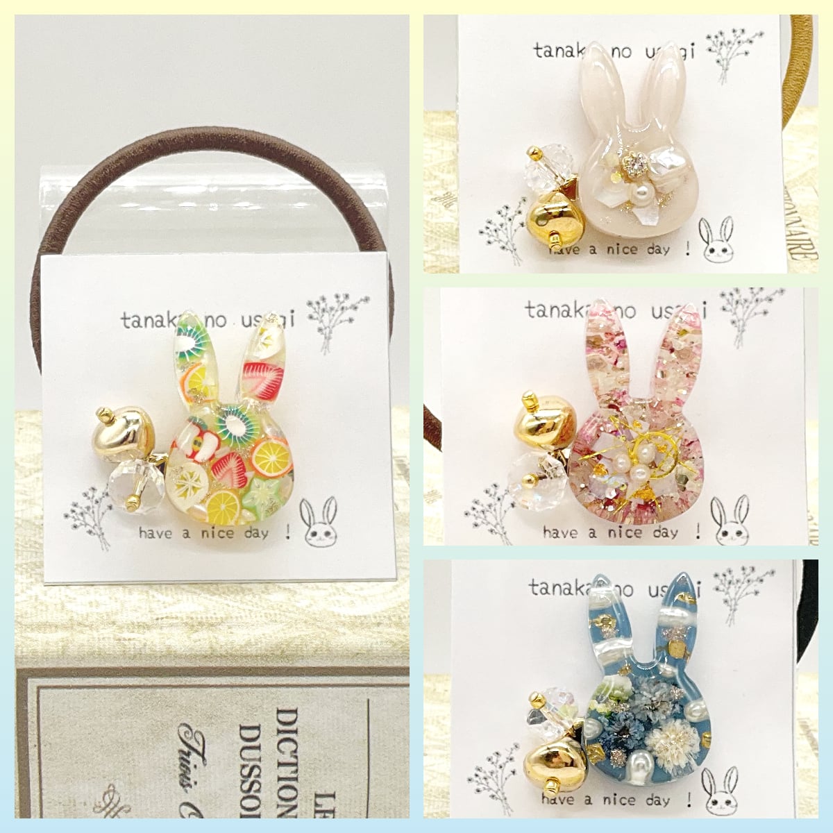 【再入荷&新色♪】tanaka no usagi うさぎのヘアゴム 大